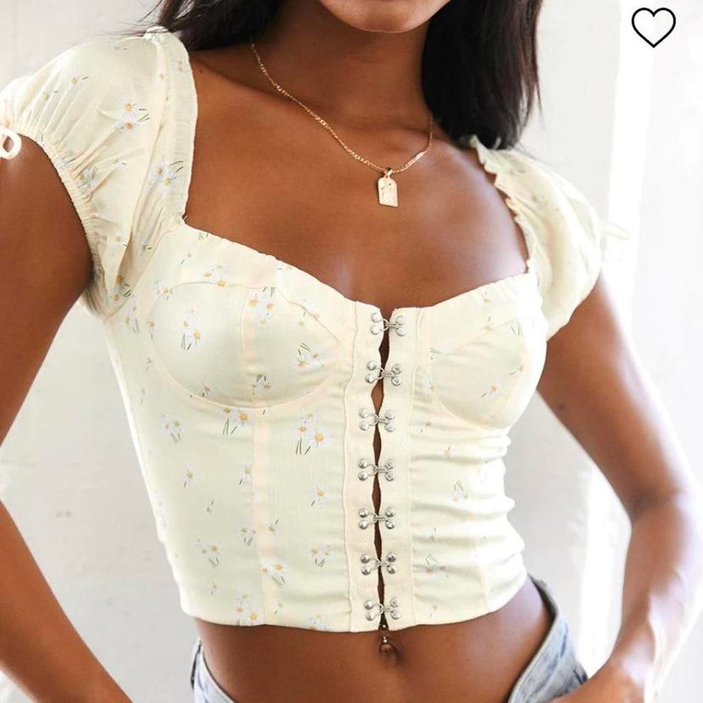 princess polly yellow corset top